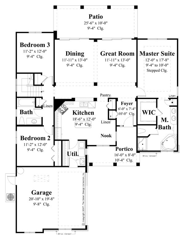 House Plan Design - Traditional Floor Plan - Main Floor Plan #930-483