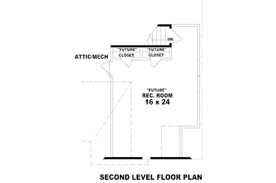 Floor Plan - Other Floor for European House Plan #81-13835 - 3 bed, 2 bath
