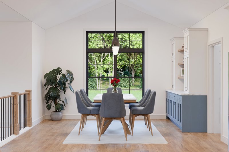 Architectural House Design - Interior - Dining Room 1 for Country House Plan #1089-23 - 3 bed, 2 bath