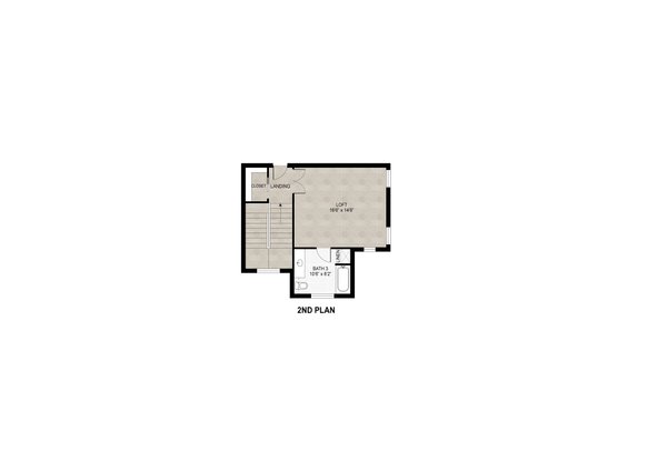 Farmhouse Floor Plan - Upper Floor Plan #1110-41
