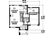 Contemporary Style House Plan - 3 Beds 1 Baths 1545 Sq/Ft Plan #25-4294 