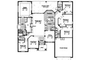 Mediterranean Style House Plan - 5 Beds 3 Baths 2718 Sq/Ft Plan #417-319 