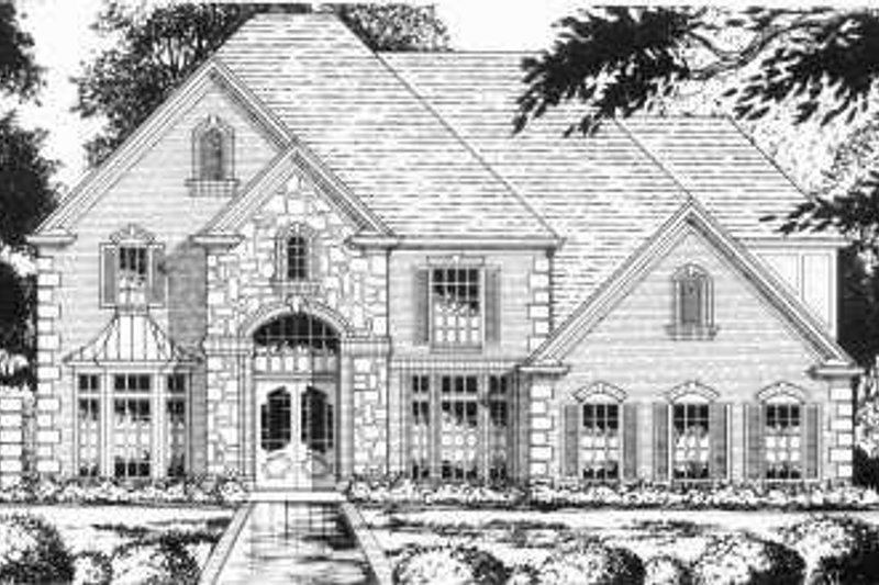 European Style House Plan - 4 Beds 3.5 Baths 3364 Sq/Ft Plan #40-239