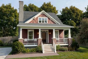Bungalow Exterior - Front Elevation Plan #79-374