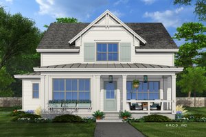 Exterior - Front Elevation 3 for Farmhouse House Plan #51-1275 - 4 bed, 3.5 bath