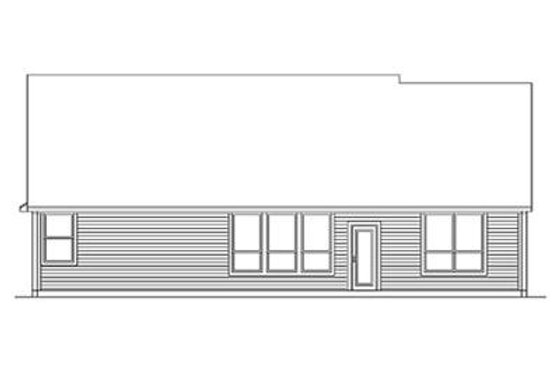 Exterior - Rear Elevation for Tudor House Plan #84-269 - 3 bed, 2 bath
