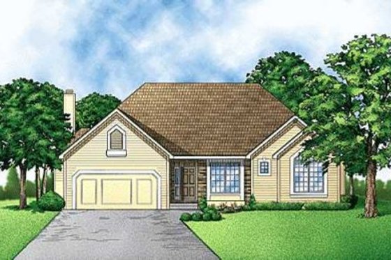 Exterior - Front Elevation for Traditional House Plan #67-251 - 4 bed, 3 bath