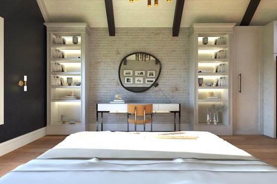 Interior - Bedroom 2 for Country House Plan #1064-308 - 1 bed, 1 bath