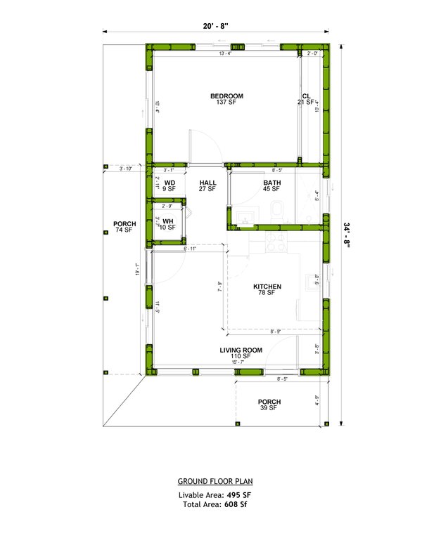 Home Plan - Ranch Floor Plan - Main Floor Plan #1106-125