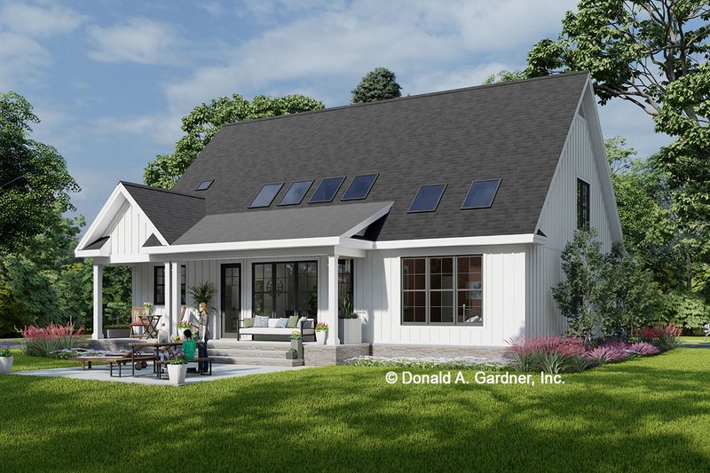 Home Plan - Exterior - Rear Elevation for Modern House Plan #929-1174 - 3 bed, 2.5 bath