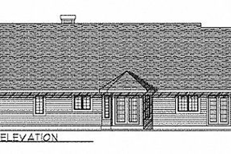 House Plan Design - Exterior - Rear Elevation for Traditional House Plan #70-223 - 3 bed, 2.5 bath