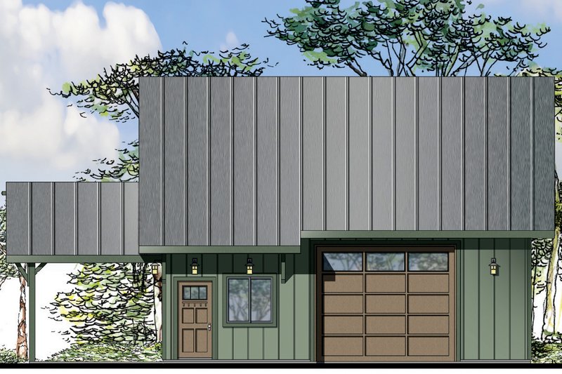 Home Plan - Craftsman Exterior - Front Elevation Plan #124-962