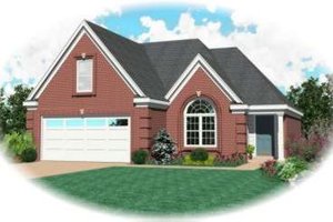 Colonial Exterior - Front Elevation Plan #81-698