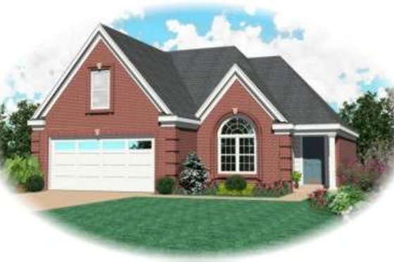 Exterior - Front Elevation for Colonial House Plan #81-698 - 3 bed, 2.5 bath