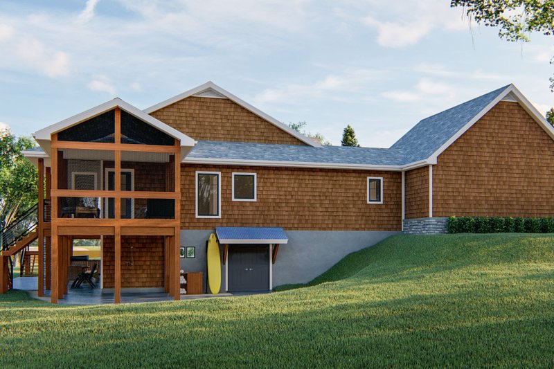 Dream House Plan - Exterior - Other Elevation for Beach House Plan #455-268 - 2 bed, 2 bath