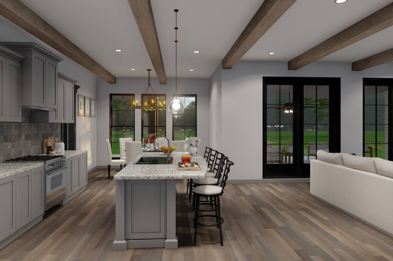 Architectural House Design - Interior - Kitchen 2 for European House Plan #923-437 - 3 bed, 3.5 bath