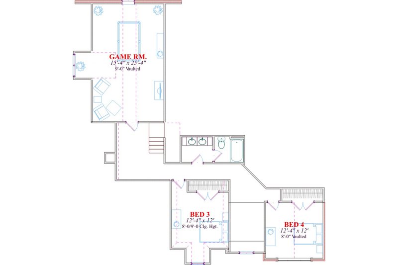Dream House Plan - Floor Plan - Upper Floor for Traditional House Plan #63-285 - 4 bed, 3.5 bath