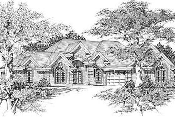 Exterior - Front Elevation House Plan #329-242 - 3 bed, 2 bath