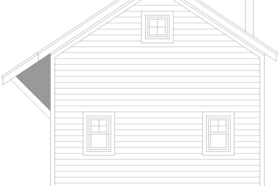 Exterior - Rear Elevation for Contemporary House Plan #932-1126 - 1 bed, 1 bath