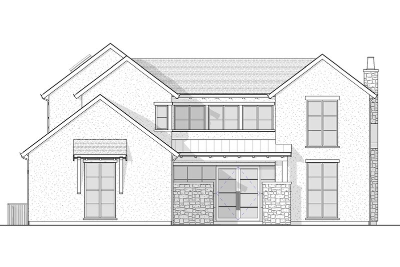 House Blueprint - Exterior - Front Elevation 4 for Farmhouse House Plan #1114-15 - 5 bed, 5.5 bath