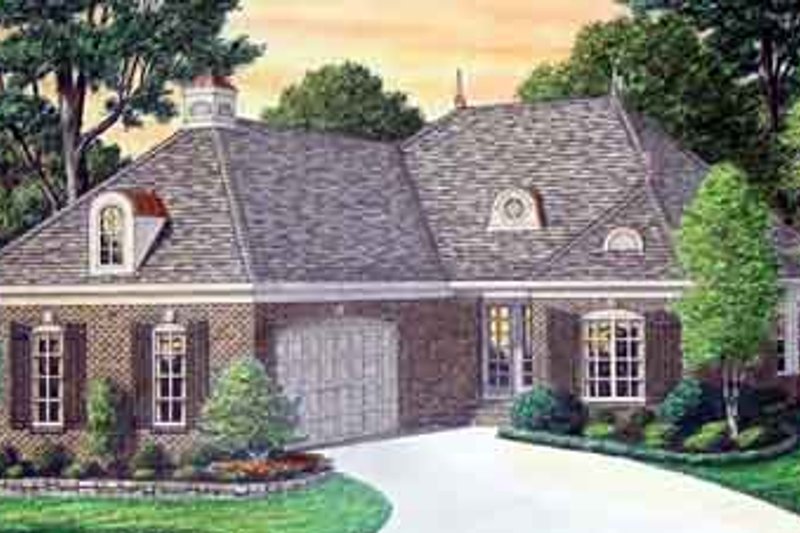 Architectural House Design - Southern Exterior - Front Elevation Plan #34-181