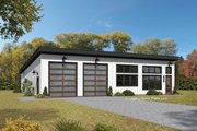 Modern Style House Plan - 1 Beds 1.5 Baths 1740 Sq/Ft Plan #932-844 