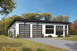 Modern Exterior - Front Elevation Plan #932-844