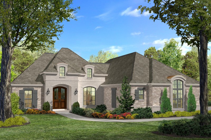 House Plan Design - European Exterior - Front Elevation Plan #430-116