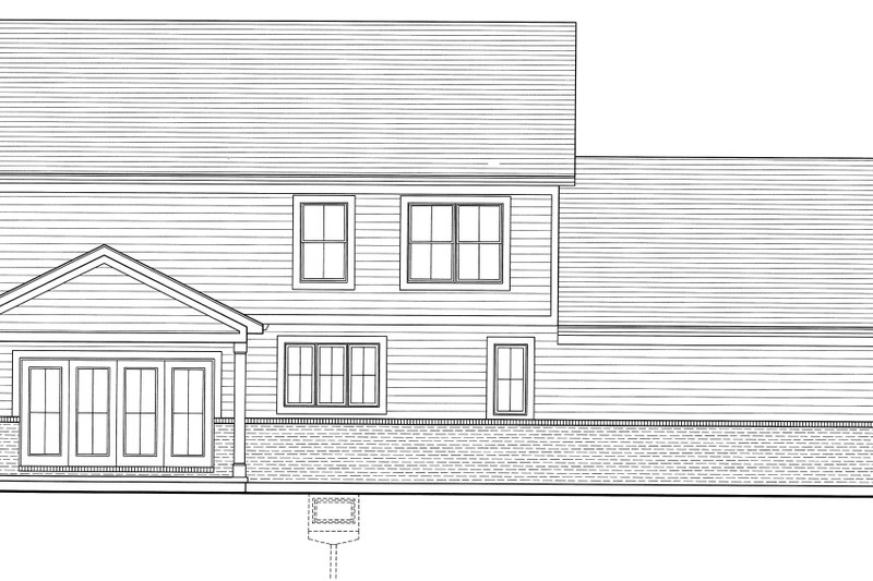 House Blueprint - Exterior - Other Elevation 1 for Craftsman House Plan #46-929 - 4 bed, 2.5 bath