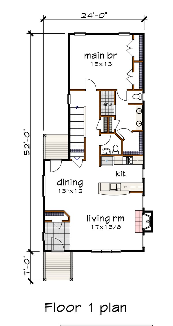 Architectural House Design - Modern Floor Plan - Main Floor Plan #79-323