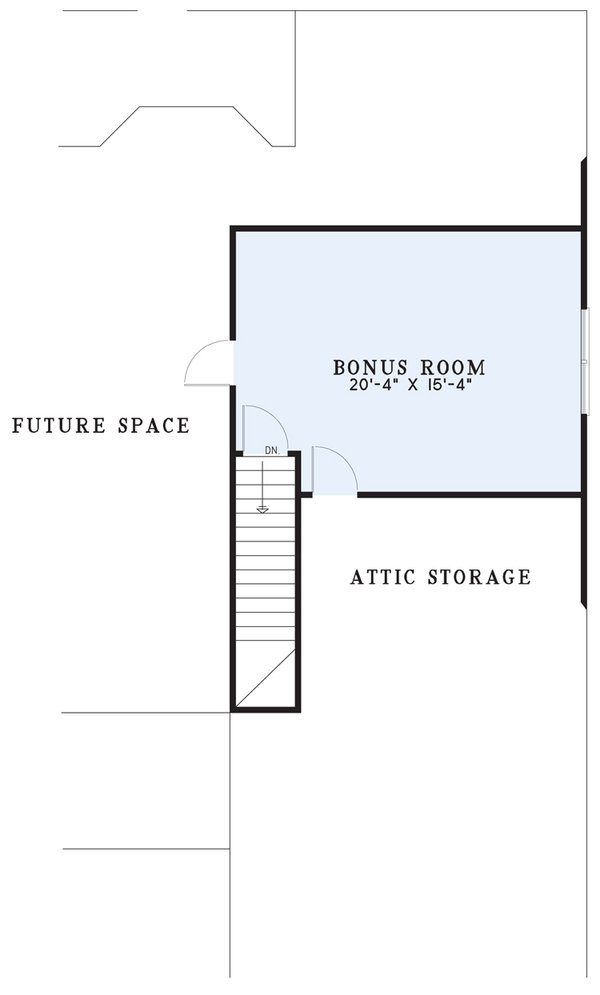 Country Floor Plan - Upper Floor Plan #17-625