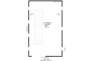 Floor Plan - Main Floor for Contemporary House Plan #932-929, 0 bath