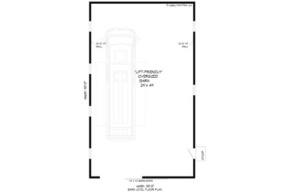 Floor Plan - Main Floor for Contemporary House Plan #932-929, 0 bath