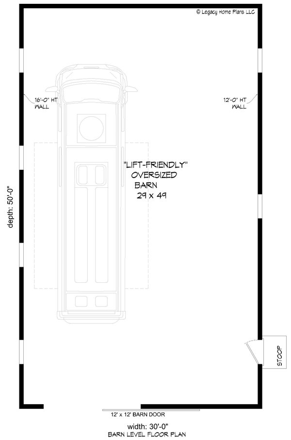 Architectural House Design - Contemporary Floor Plan - Main Floor Plan #932-929