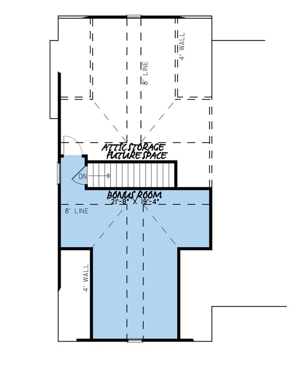 House Blueprint - Farmhouse Floor Plan - Upper Floor Plan #923-409