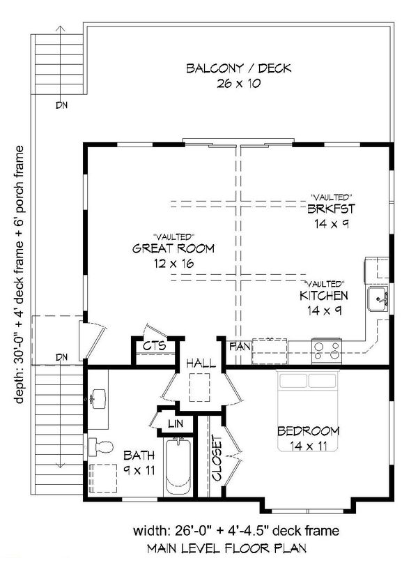 Architectural House Design - Country Floor Plan - Main Floor Plan #932-139
