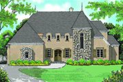 European Style House Plan - 4 Beds 3.5 Baths 4782 Sq/Ft Plan #413-147 