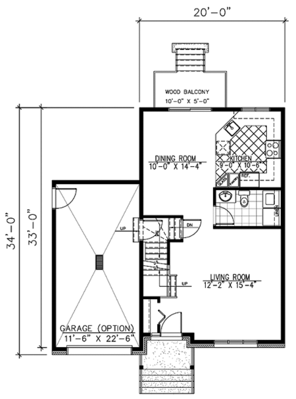 European Floor Plan - Main Floor Plan #138-217