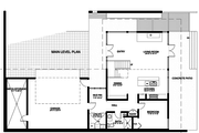 Modern Style House Plan - 2 Beds 3 Baths 1811 Sq/Ft Plan #498-2 