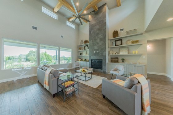 Interior - Family Room 1 for Country House Plan #1110-33 - 3 bed, 3 bath