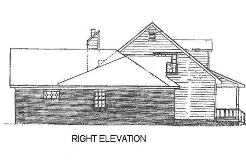 Architectural House Design - Exterior - Other Elevation 1 for Country House Plan #14-211 - 3 bed, 2.5 bath