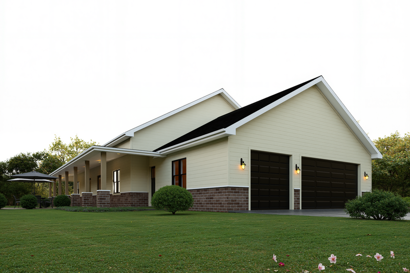 House Plan Design - Exterior - Front Elevation 5 for Farmhouse House Plan #1112-18 - 3 bed, 4 bath
