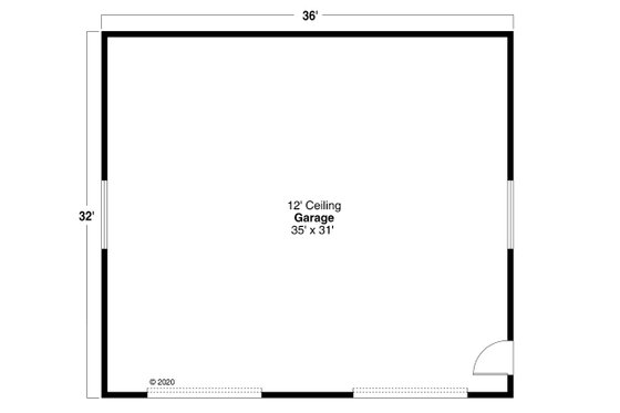 Floor Plan - Main Floor for Traditional House Plan #124-1217, 0 bath
