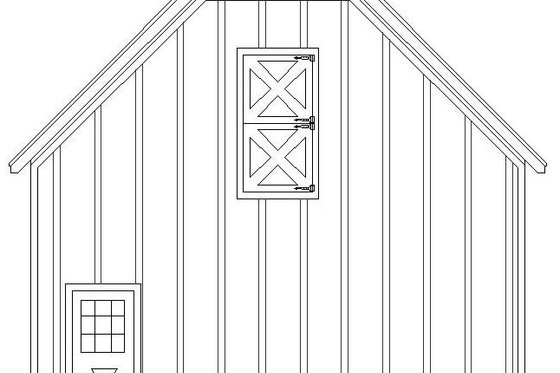 Exterior - Other Elevation 1 for Farmhouse House Plan #932-133, 0 bath