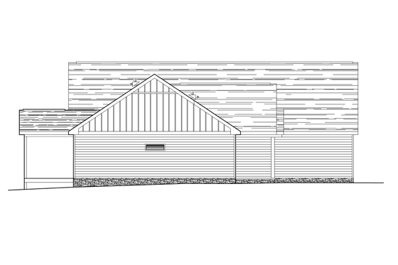 Exterior - Other Elevation 6 for Farmhouse House Plan #123-122 - 3 bed, 2 bath