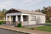 Craftsman Style House Plan - 1 Beds 1 Baths 497 Sq/Ft Plan #1106-48 