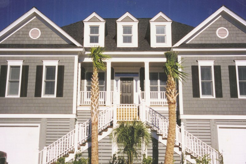 House Design - Exterior - Front Elevation 3 for Beach House Plan #1054-68 - 4 bed, 3.5 bath