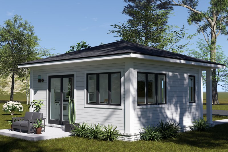 Dream House Plan - Exterior - Other Elevation 1 for Contemporary House Plan #513-2416 - 1 bed, 1 bath