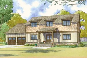 Country Exterior - Front Elevation Plan #17-2617