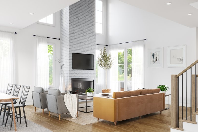Architectural House Design - Interior - Family Room for Farmhouse House Plan #23-2788 - 3 bed, 2.5 bath